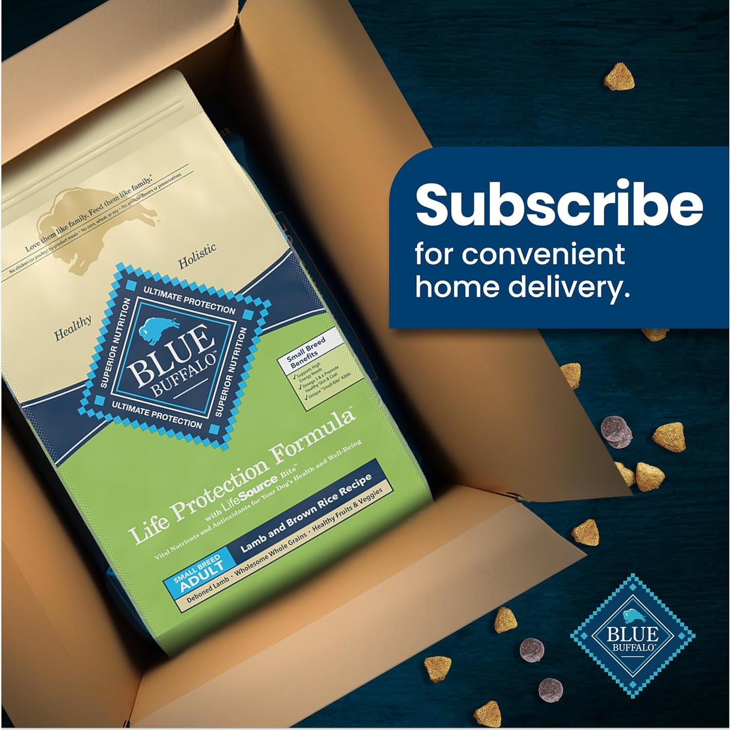 Blue Buffalo Life Protection Formula Adult Small Breed Dry Dog Food - Lamb & Brown Rice Recipe - 15 lb