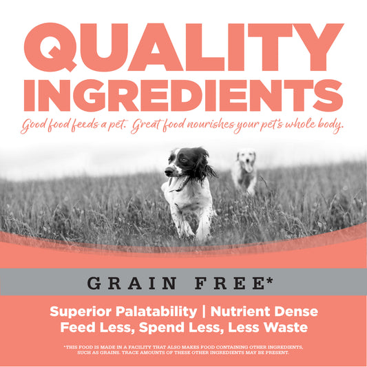 NutriSource Seafood Select Grain-Free Dog Food Made with Salmon and Menhaden Fish Meal 15LB Dry Dog Food